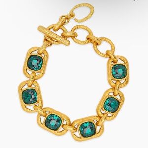 Oscar de la Renta 24K-Gold-Plated Brass & Glass Crystal Bracelet